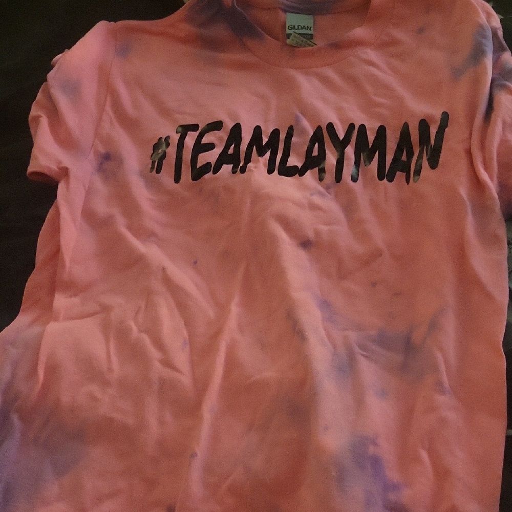 Gildan Pink and Purple Tie-Dye T-Shirt